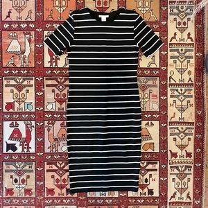 H&M fitted stripe dress